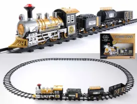 12-Piece Fast Forward Battery Operated Lighted & Animated Classic Train Set with Sound