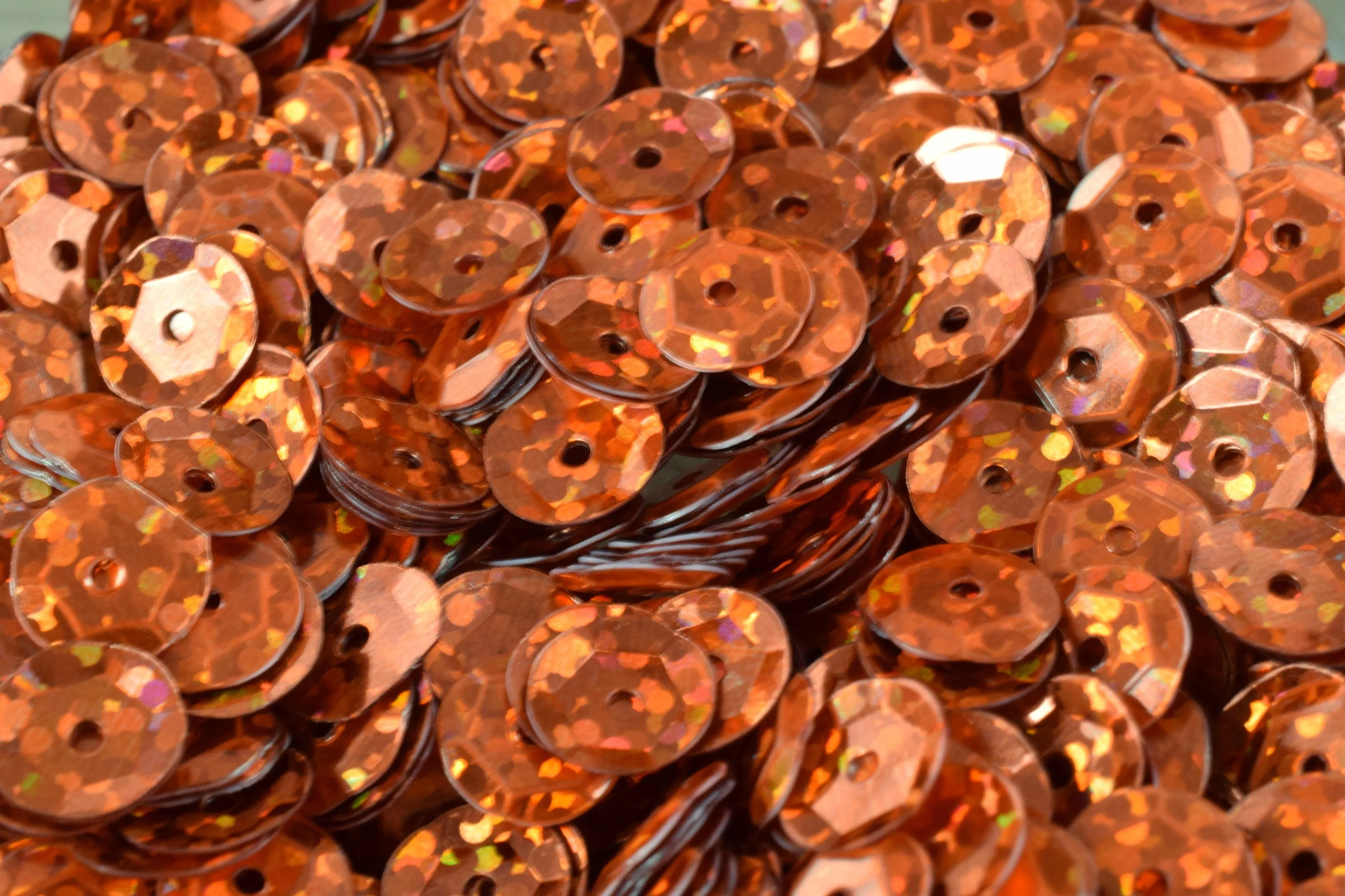 3/4/6mm Orange Copper Cup Glossy Sequins Sheen Round Sequins/Loose Paillettes,Wholesale Sequins,Shimmering Sequin Apparel