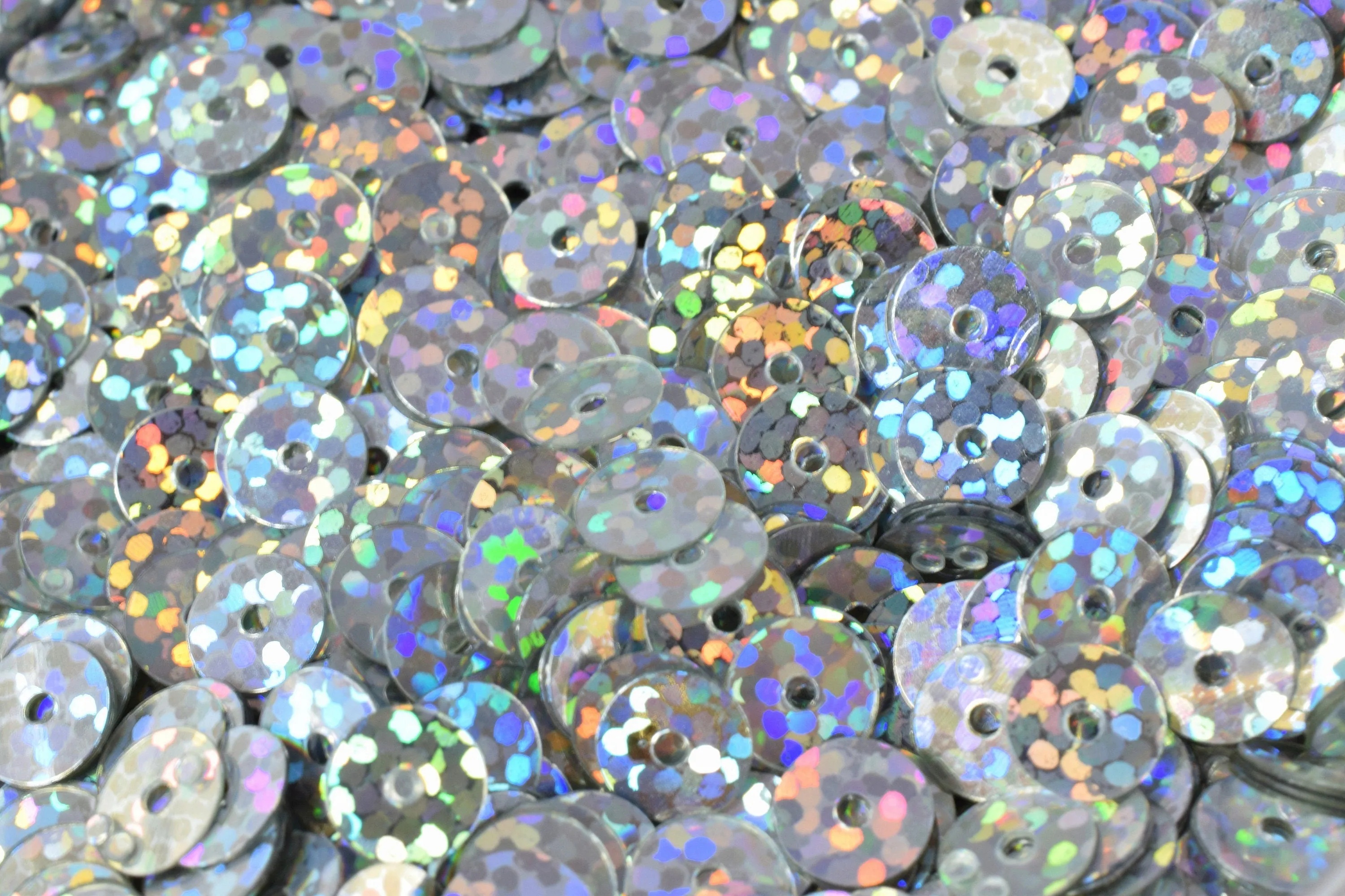 3/4/6mm Silver Iridescent Sequins Sheen Round Sequins/Loose Paillettes,Wholesale Sequins,Shimmering Sequin Apparel,Shoe Decor