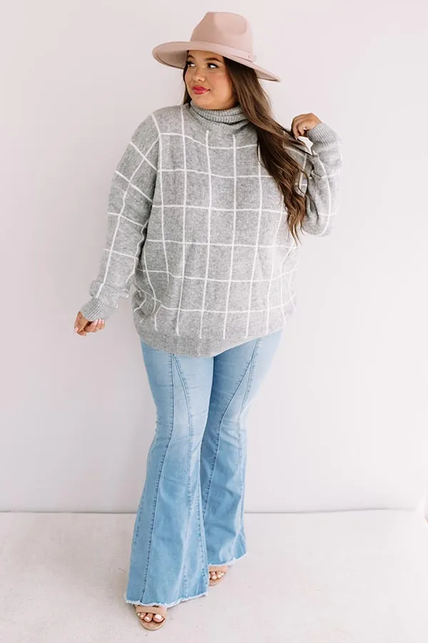 A Latte Love Sweater In Grey   Curves