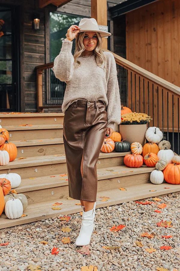 Afternoon Date Knit Sweater in Light Taupe