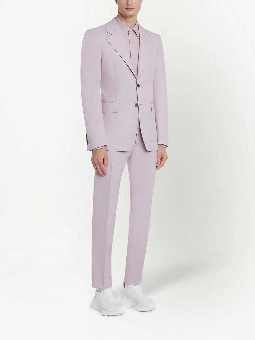 ALEXANDER MCQUEEN Dapper Pale Lilac Shoulder Jacket for Men