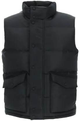 ALEXANDER MCQUEEN Men's Black Puffer Field Vest for FW23