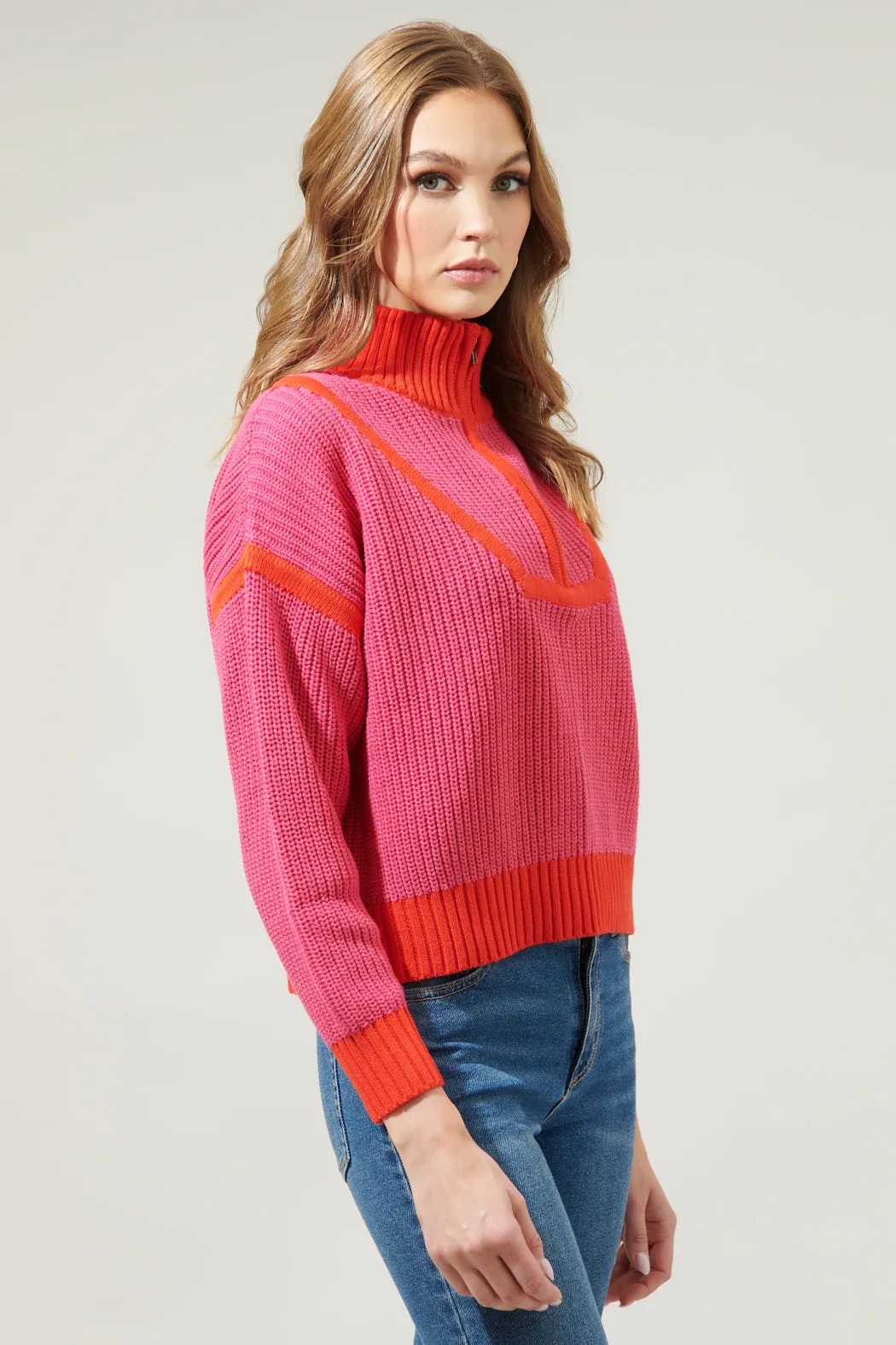 Arlington Ribbed Collared Pullover Sweater