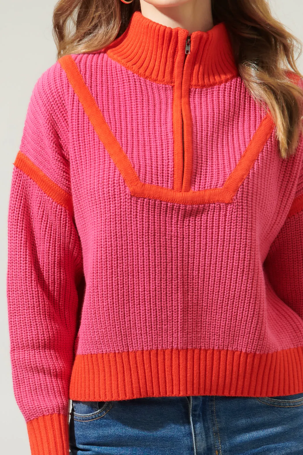 Arlington Ribbed Collared Pullover Sweater