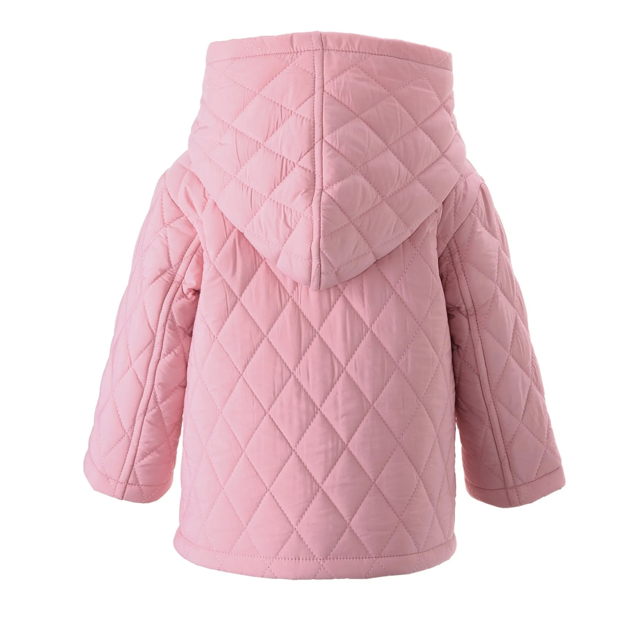 Baby Girl Pink Quilted Hooded Jacket