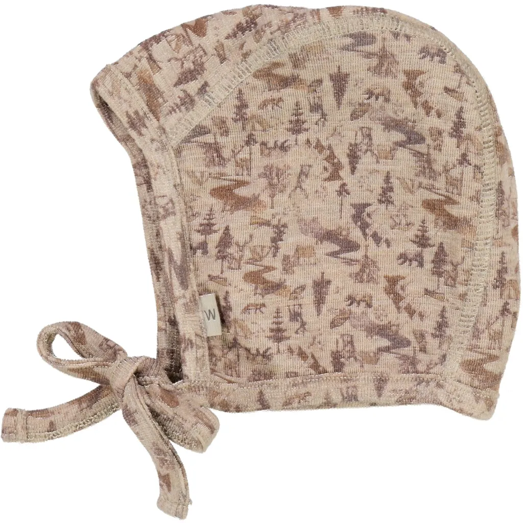 Baby Rib Cap Wool - khaki wild life