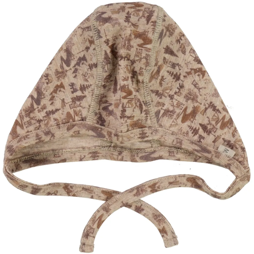 Baby Rib Cap Wool - khaki wild life