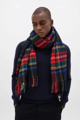 Black Stewart Tartan Cashmere Stole