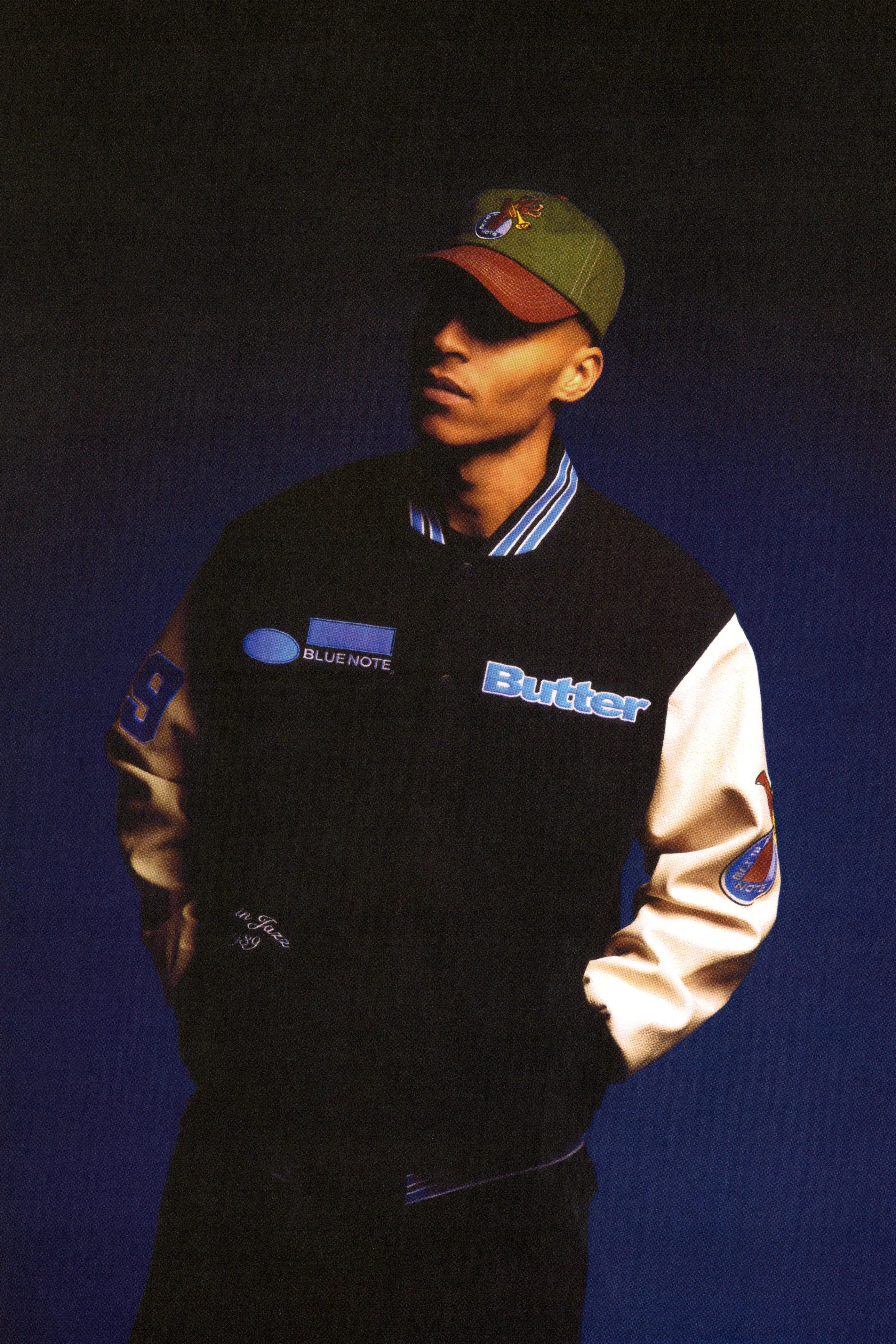 Blue Note Varsity Jacket, Navy / Cream