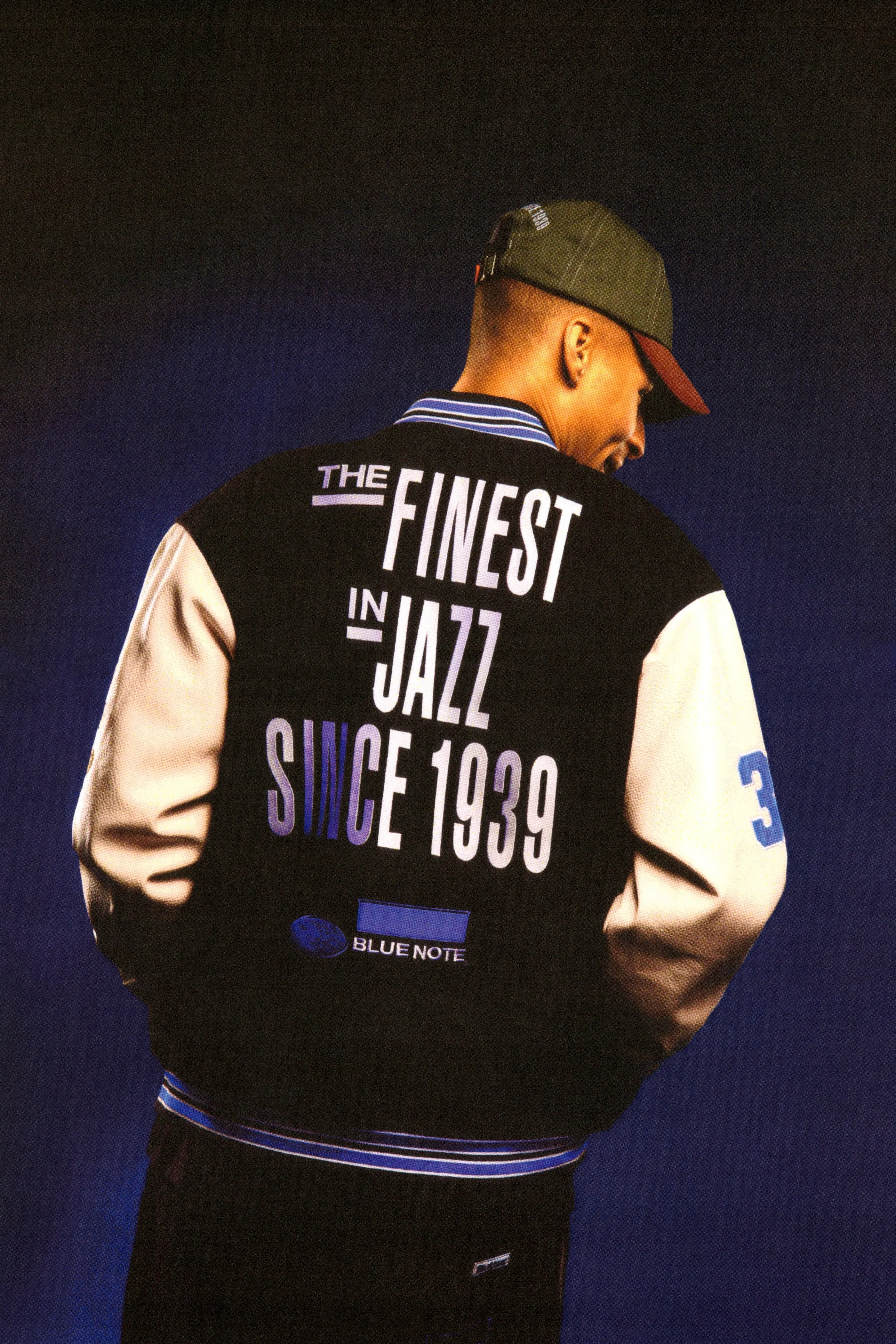 Blue Note Varsity Jacket, Navy / Cream