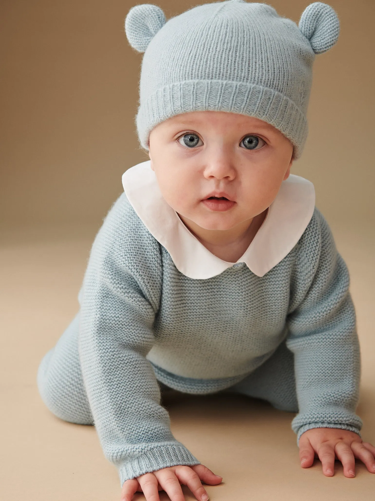 Blue Palmira Cashmere Baby Set