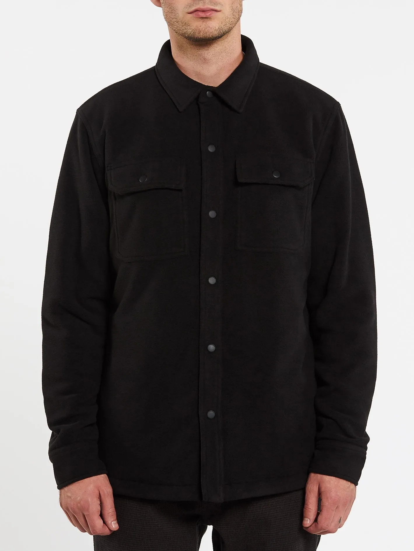 Bower Polar Fleece Jacket - BLACK