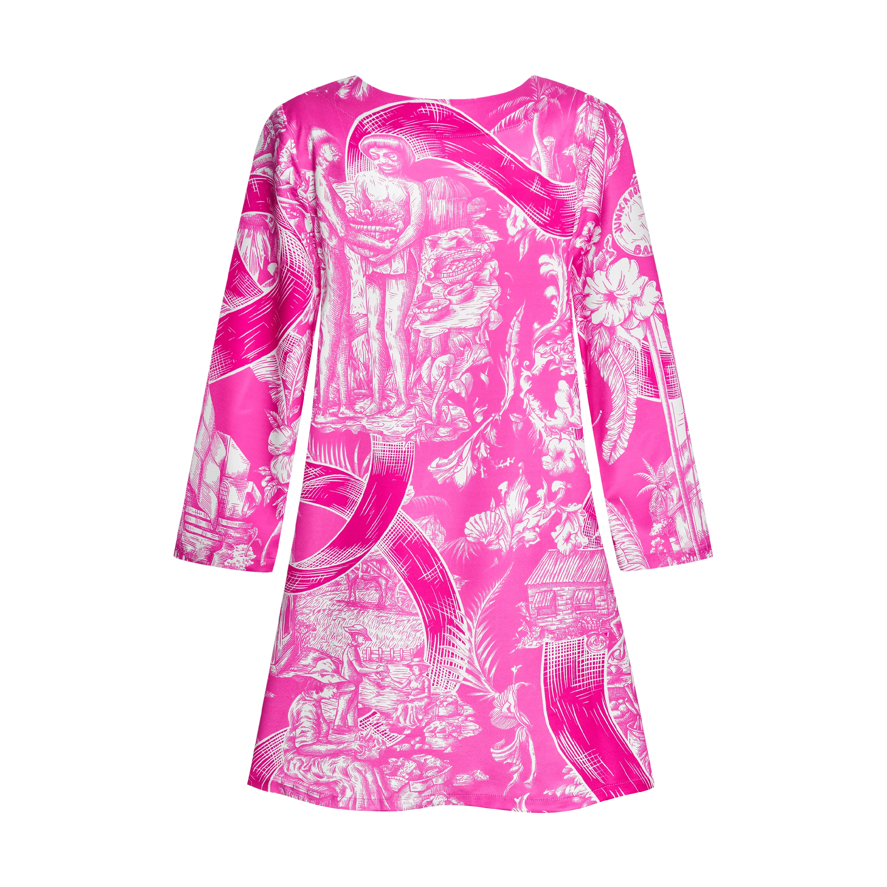 BREAST CANCER TUNIC DRESS-PINK