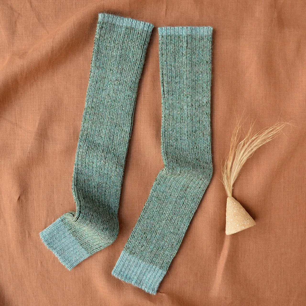 Brioche Rib Knit Legwarmers in 100% Baby Alpaca (Kids-Adults)