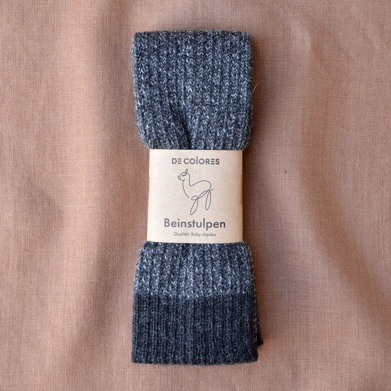 Brioche Rib Knit Legwarmers in 100% Baby Alpaca (Kids-Adults)