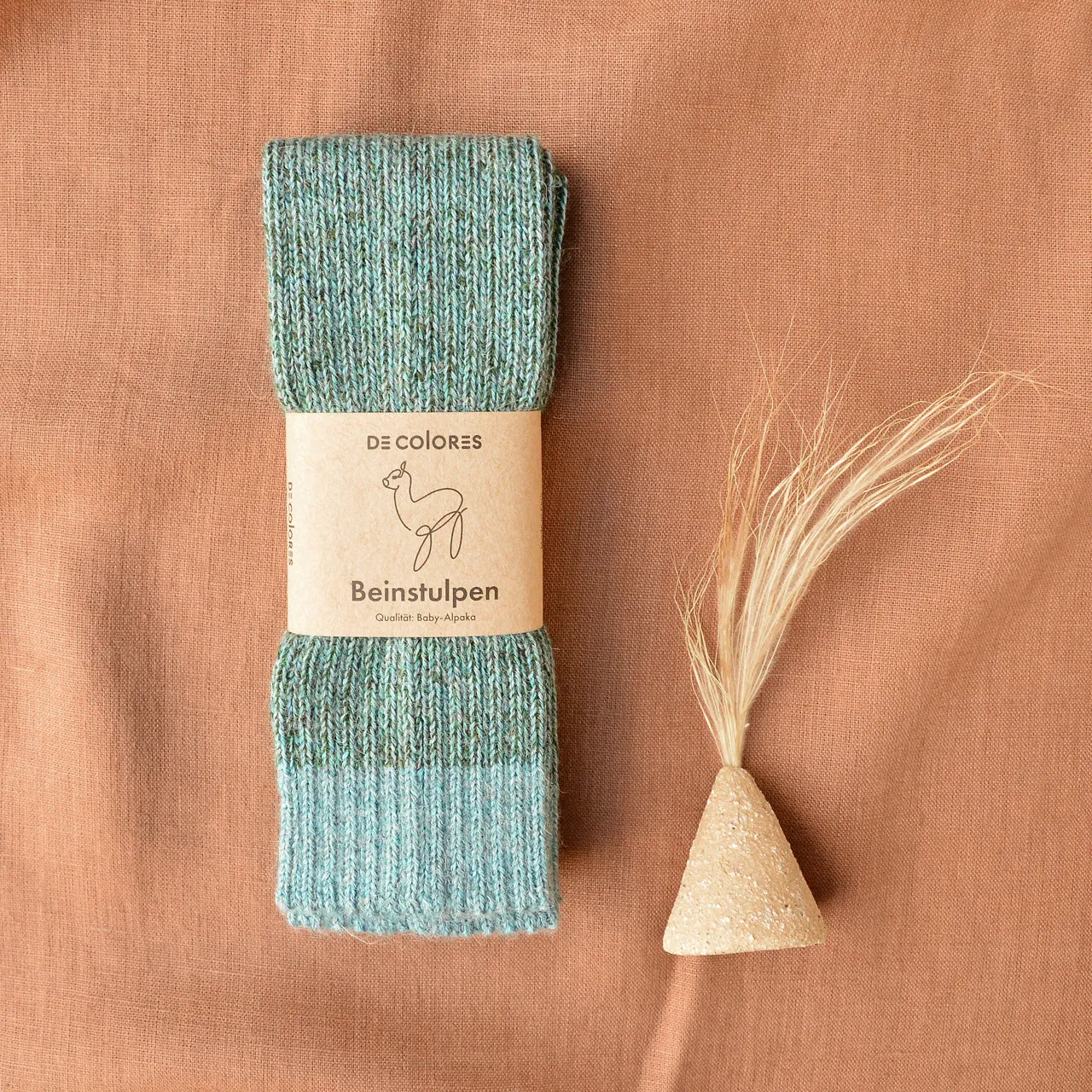 Brioche Rib Knit Legwarmers in 100% Baby Alpaca (Kids-Adults)