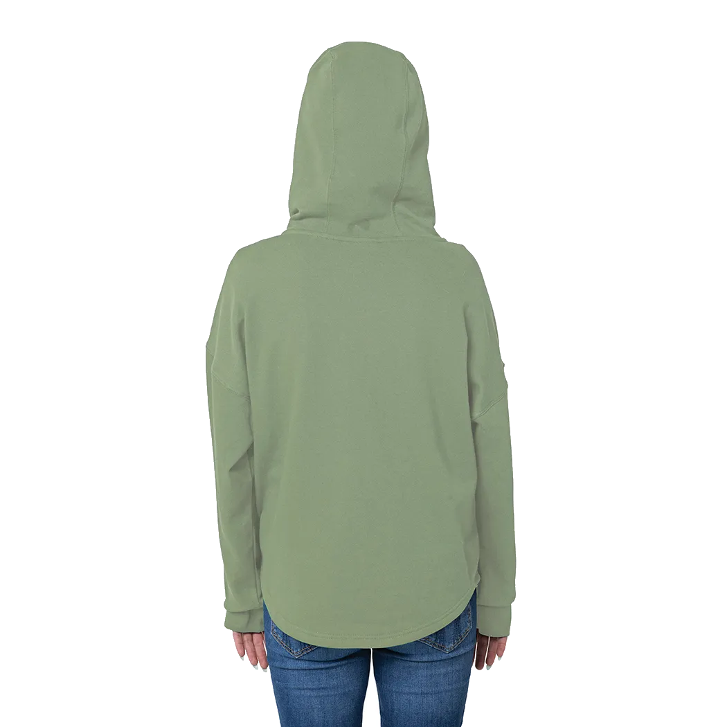 C2427 Women's Willow Scallop Hem Hoodie