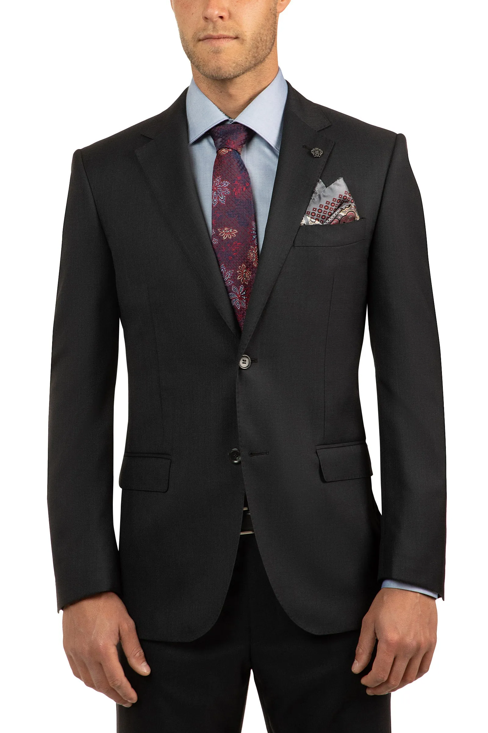 CAMBRIDGE CLASSIC FIT MORSE SUIT SET CHARCOAL PURE WOOL FCI417