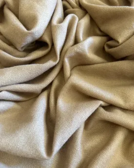 Cashmere Blanket Hand-loomed Tan