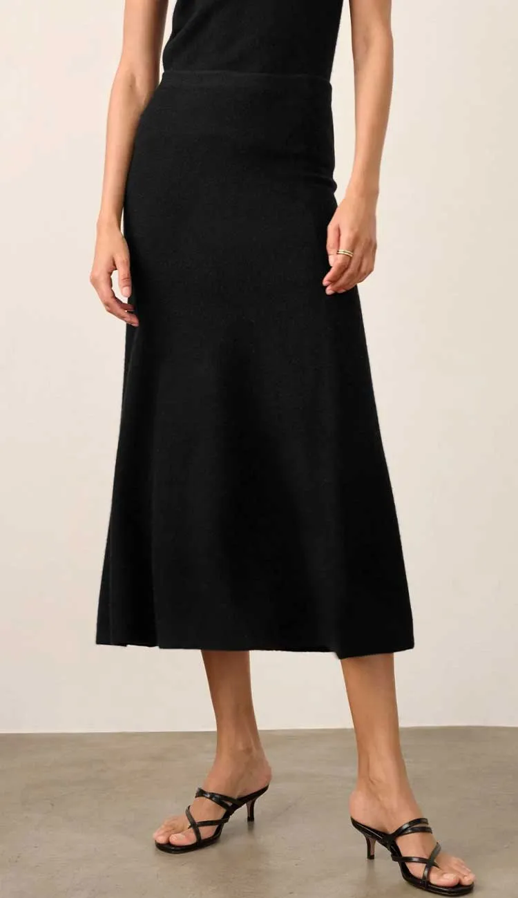 Cashmere Midi Skirt