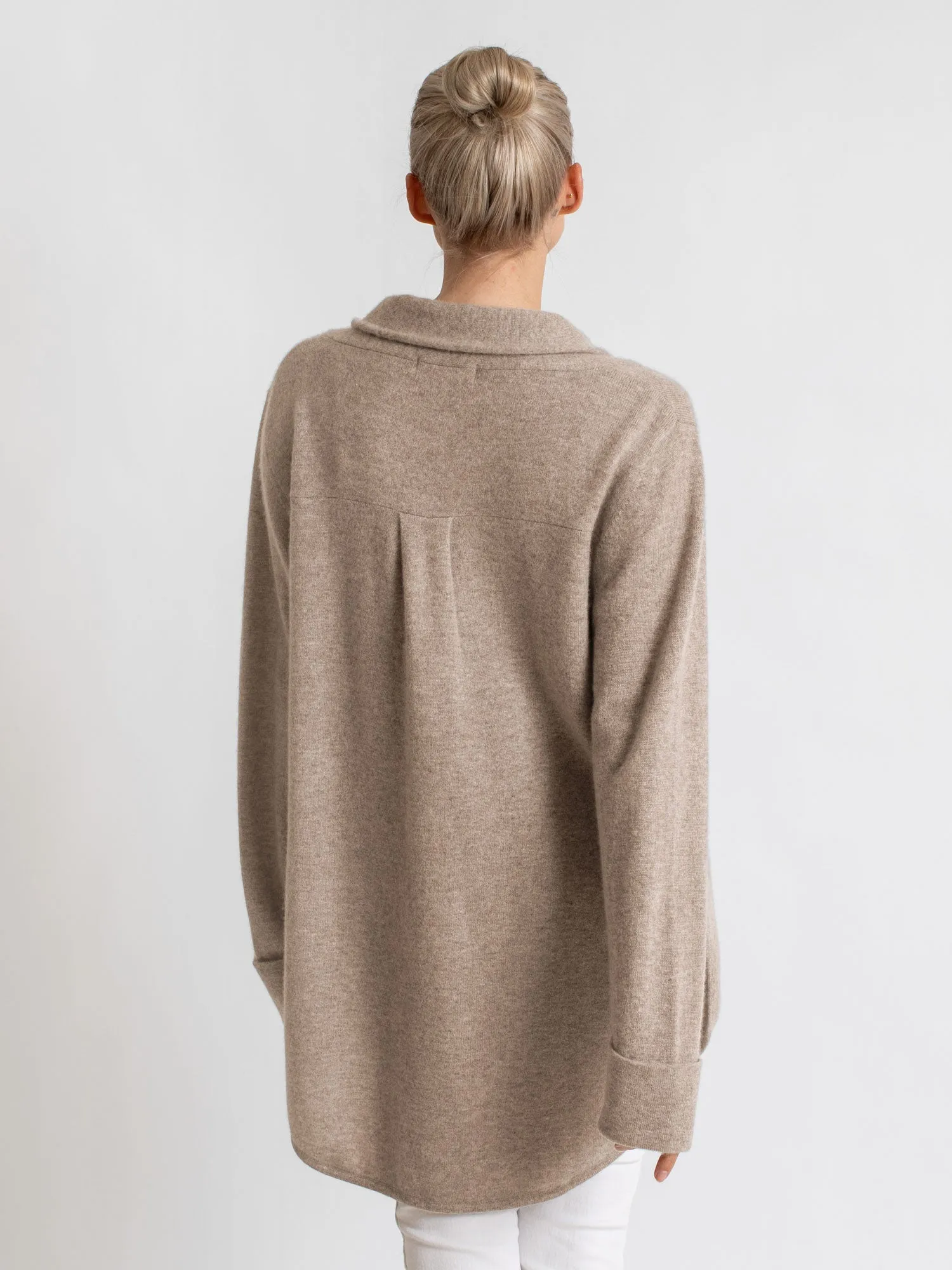 Cashmere sweater "Ida" - toast