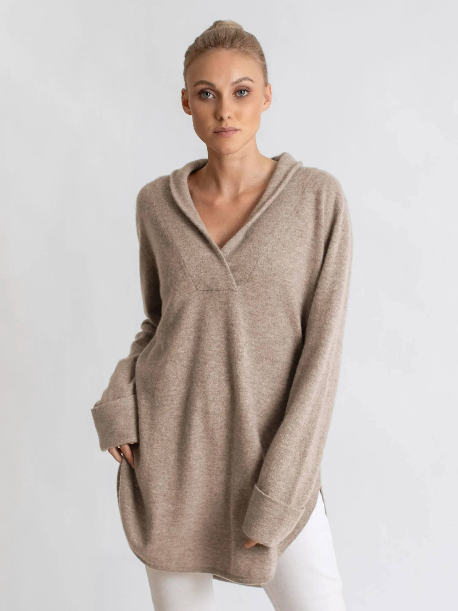 Cashmere sweater "Ida" - toast