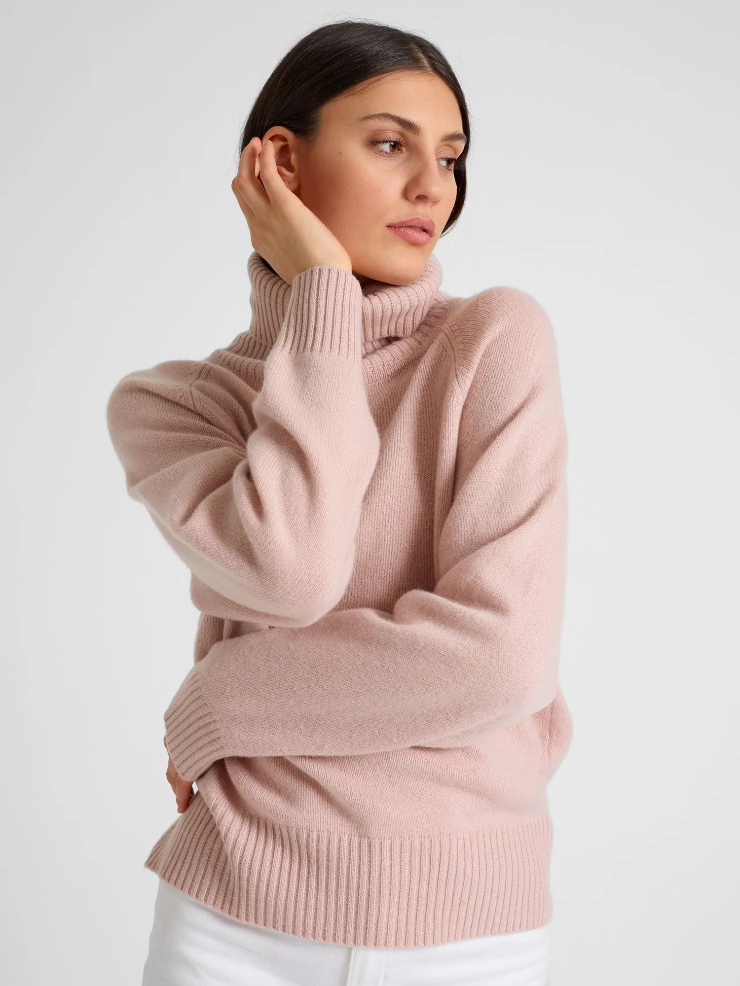 Cashmere sweater "Milano" - rose glow