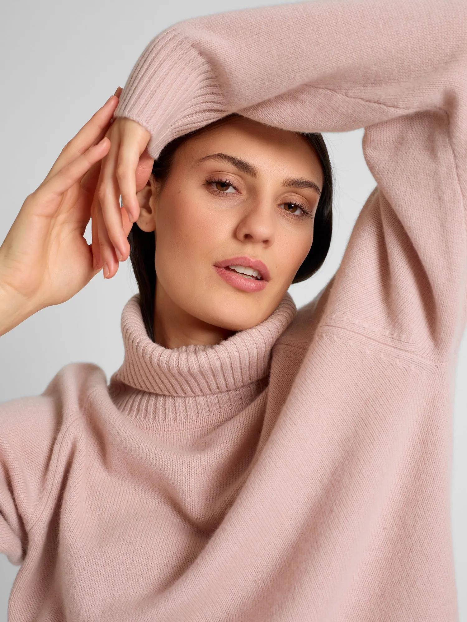 Cashmere sweater "Milano" - rose glow