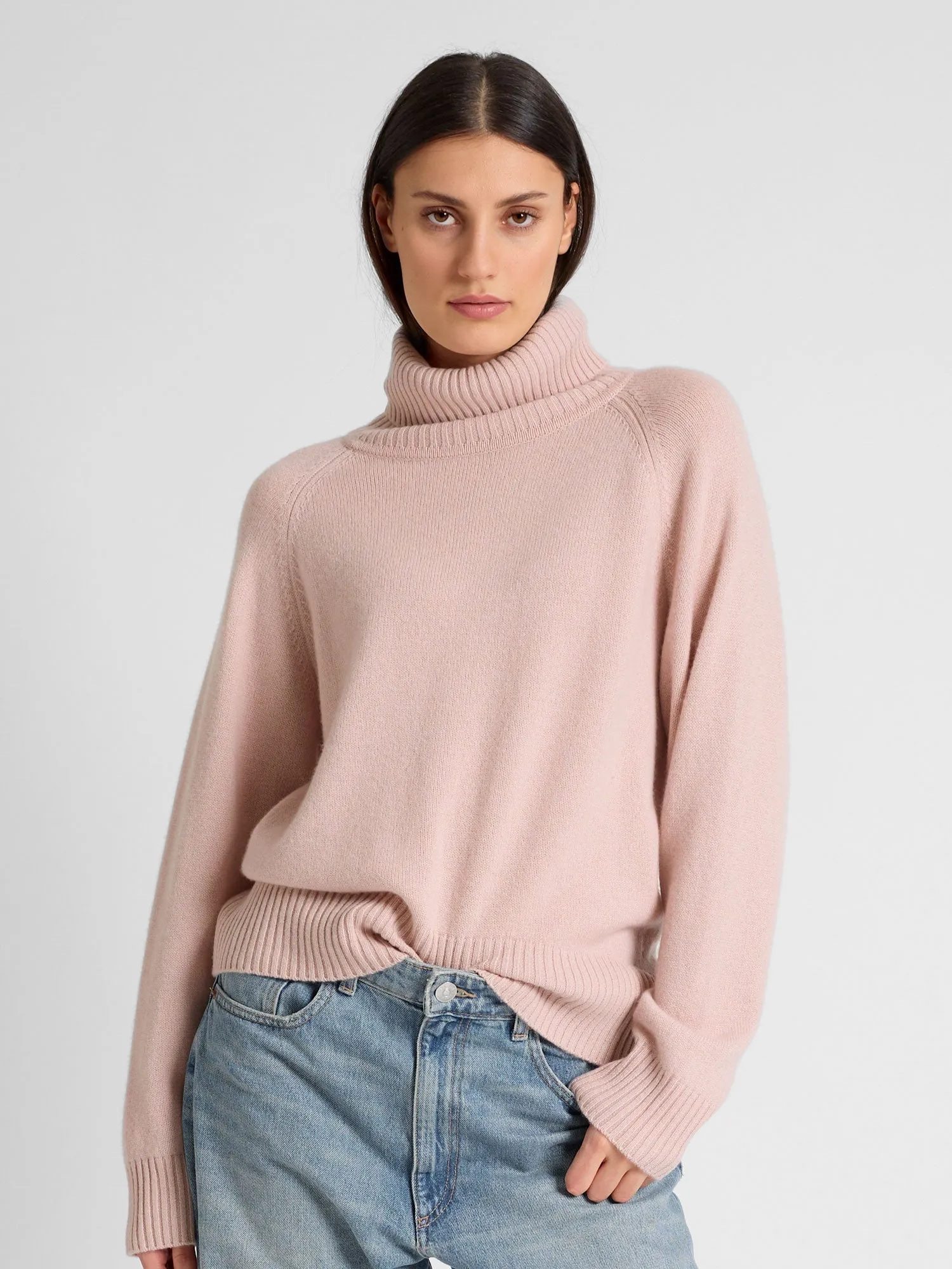 Cashmere sweater "Milano" - rose glow