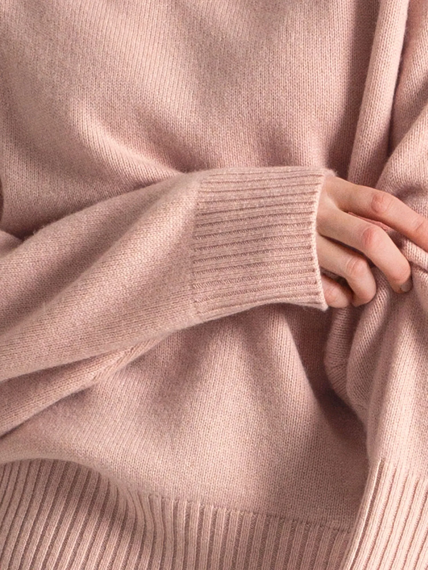 Cashmere sweater "Milano" - rose glow