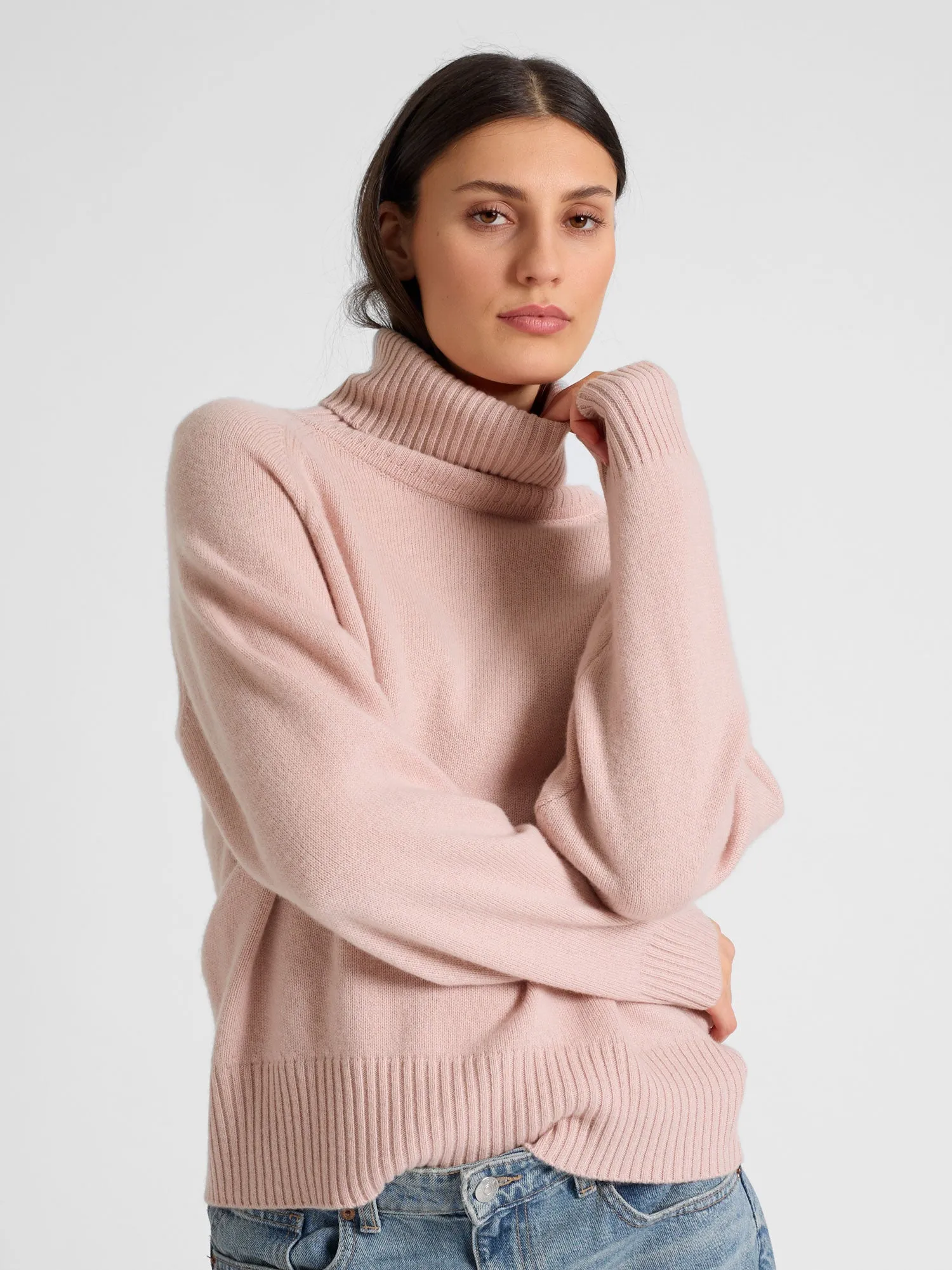 Cashmere sweater "Milano" - rose glow