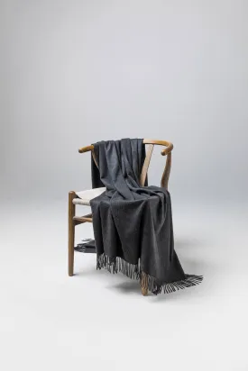 Charcoal Cashmere Throw