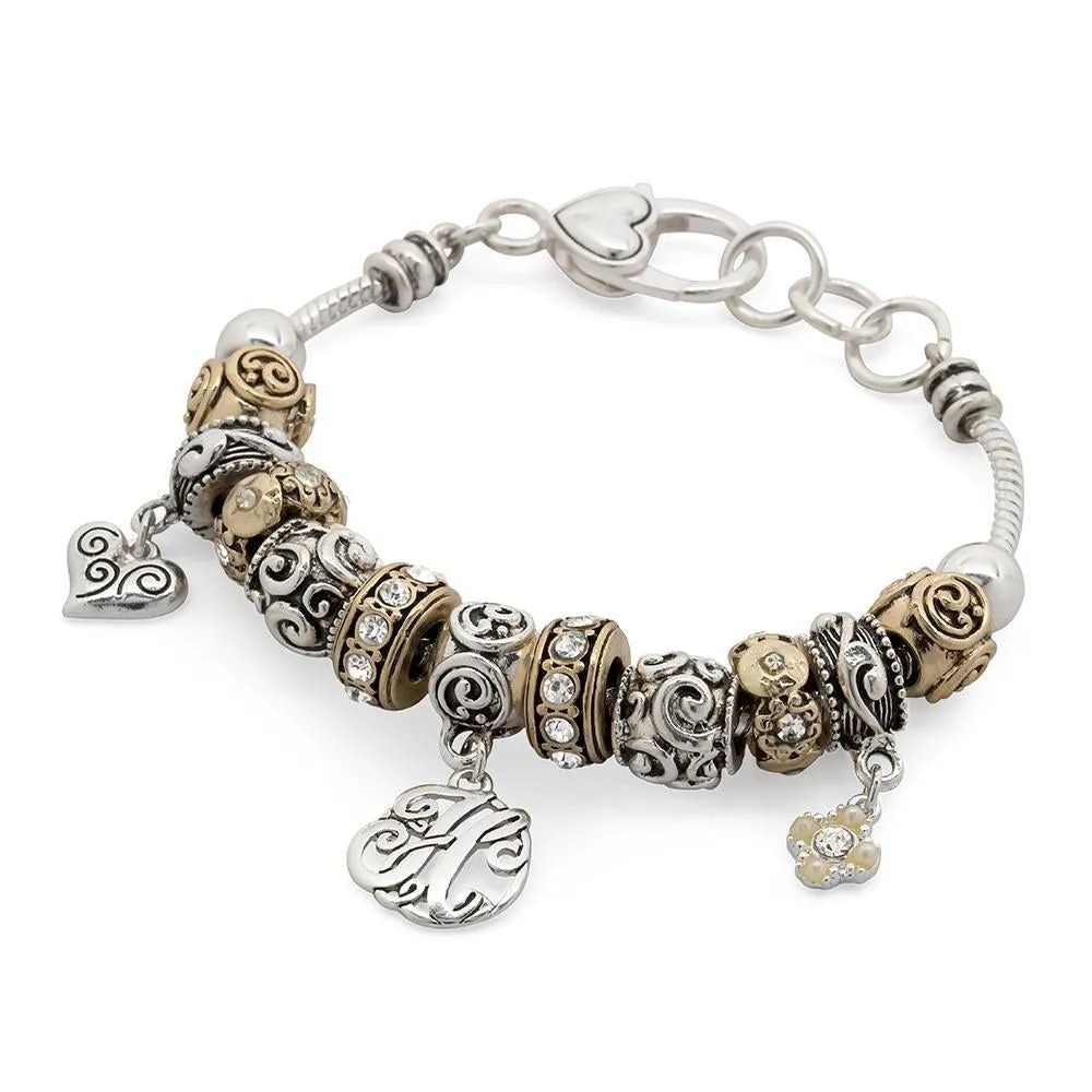 Charm Bracelet Initial H