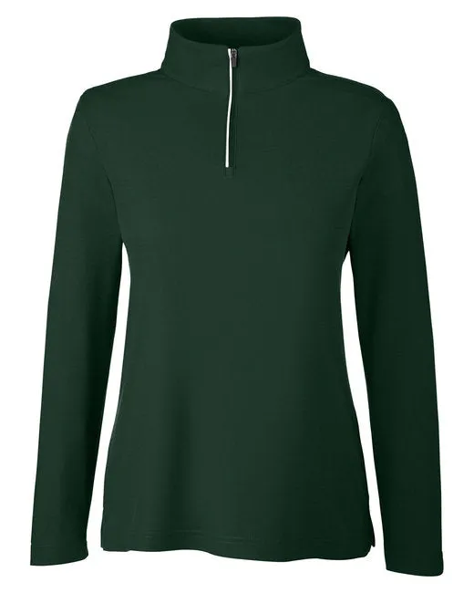 Core365 Women's Fusion ChromaSoft Pique Quarter-Zip