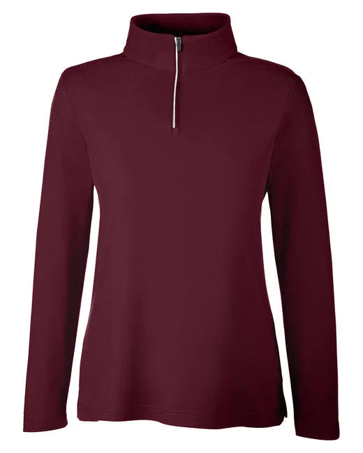 Core365 Women's Fusion ChromaSoft Pique Quarter-Zip