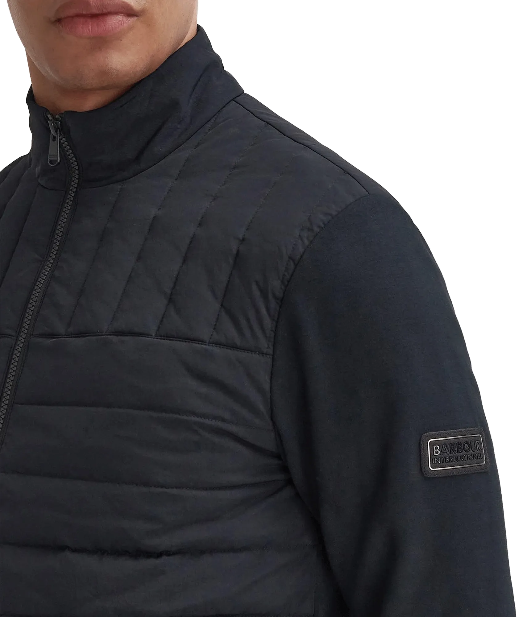 Counter Quilted Sweatshirt - Black