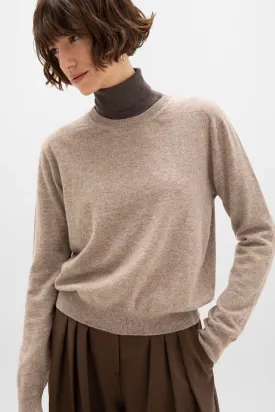 Cropped Cashmere Round Neck