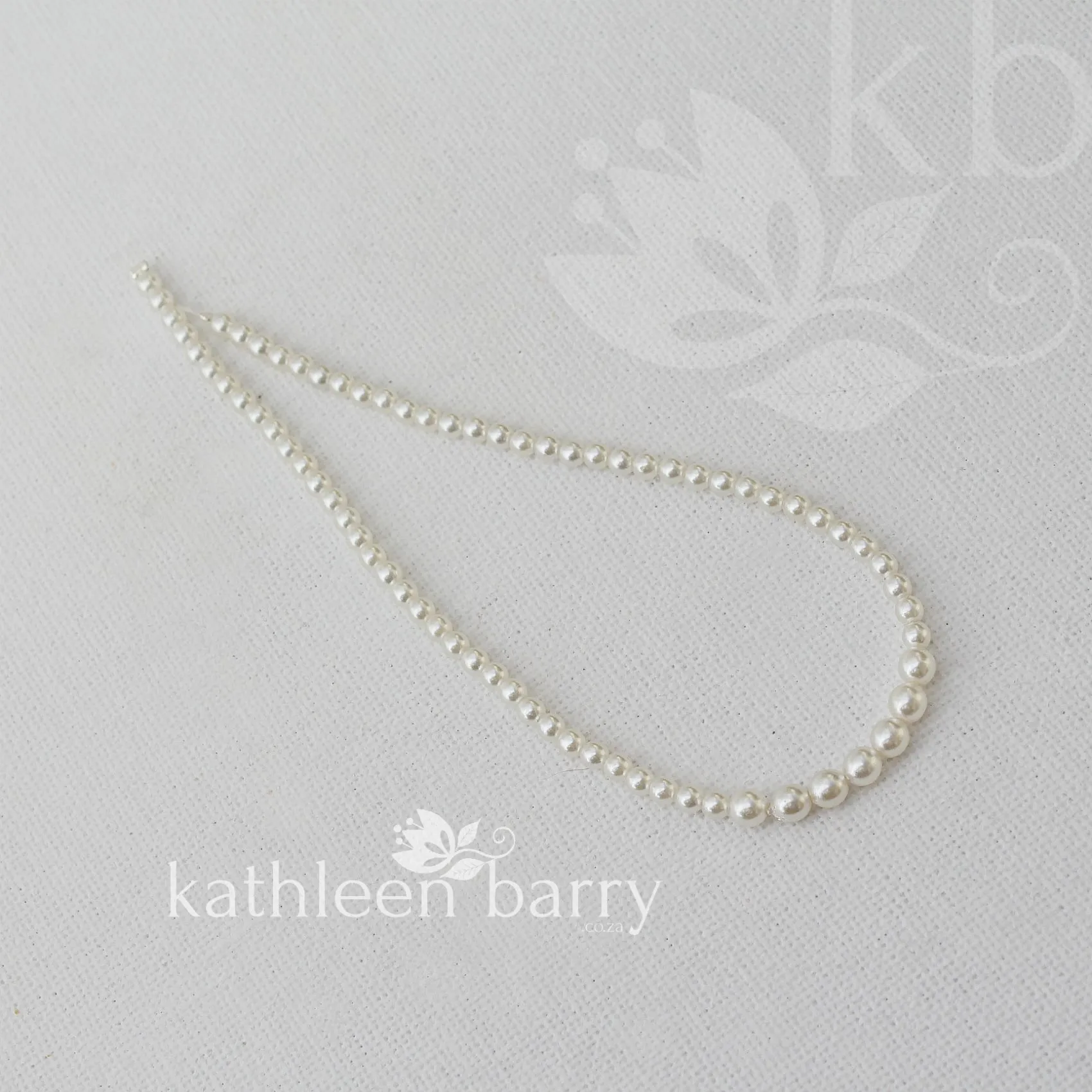 Dainty pearl chain for hair and linking hairpieces or sewing onto garments