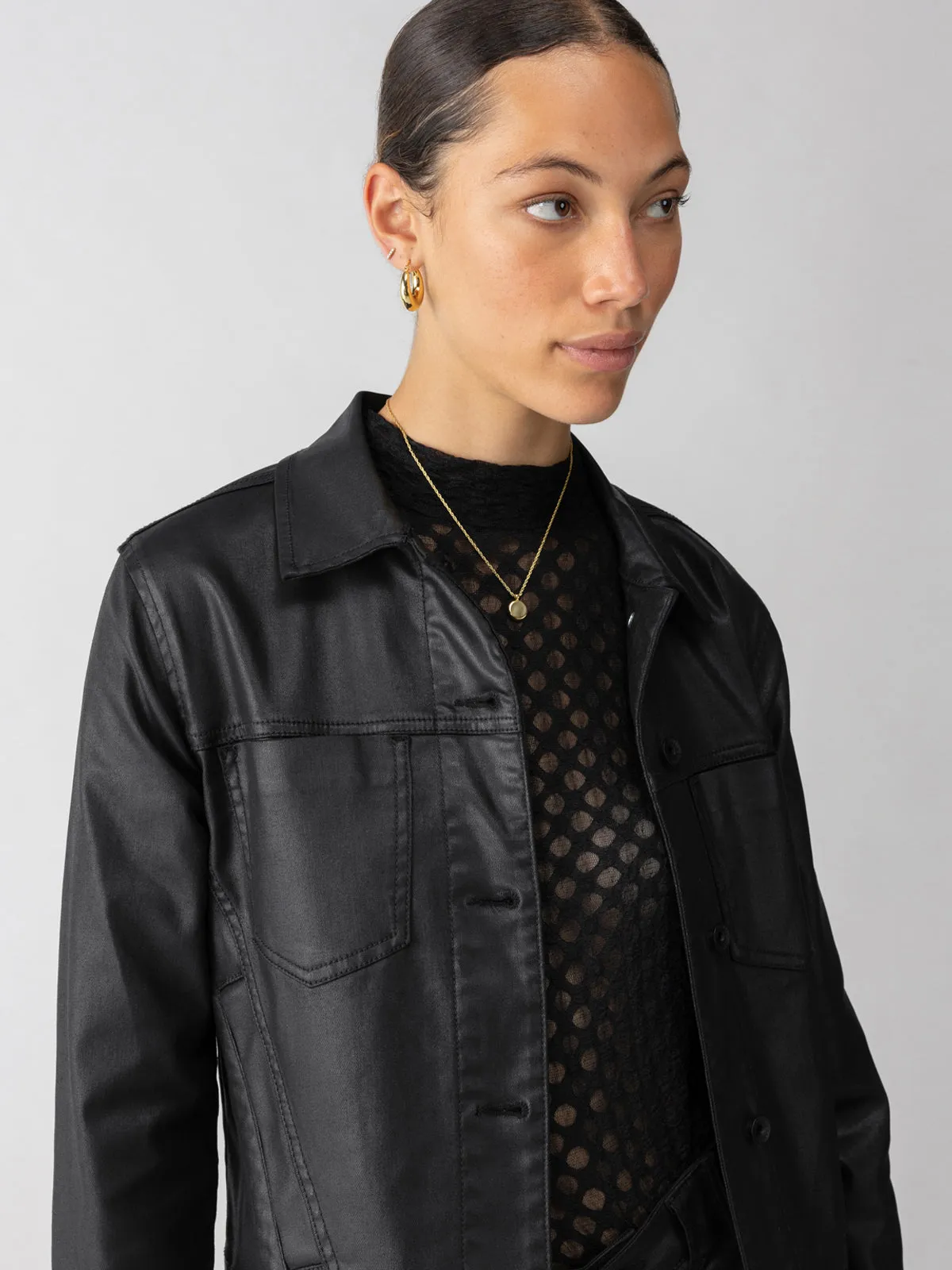 Davidson Trucker Jacket Black