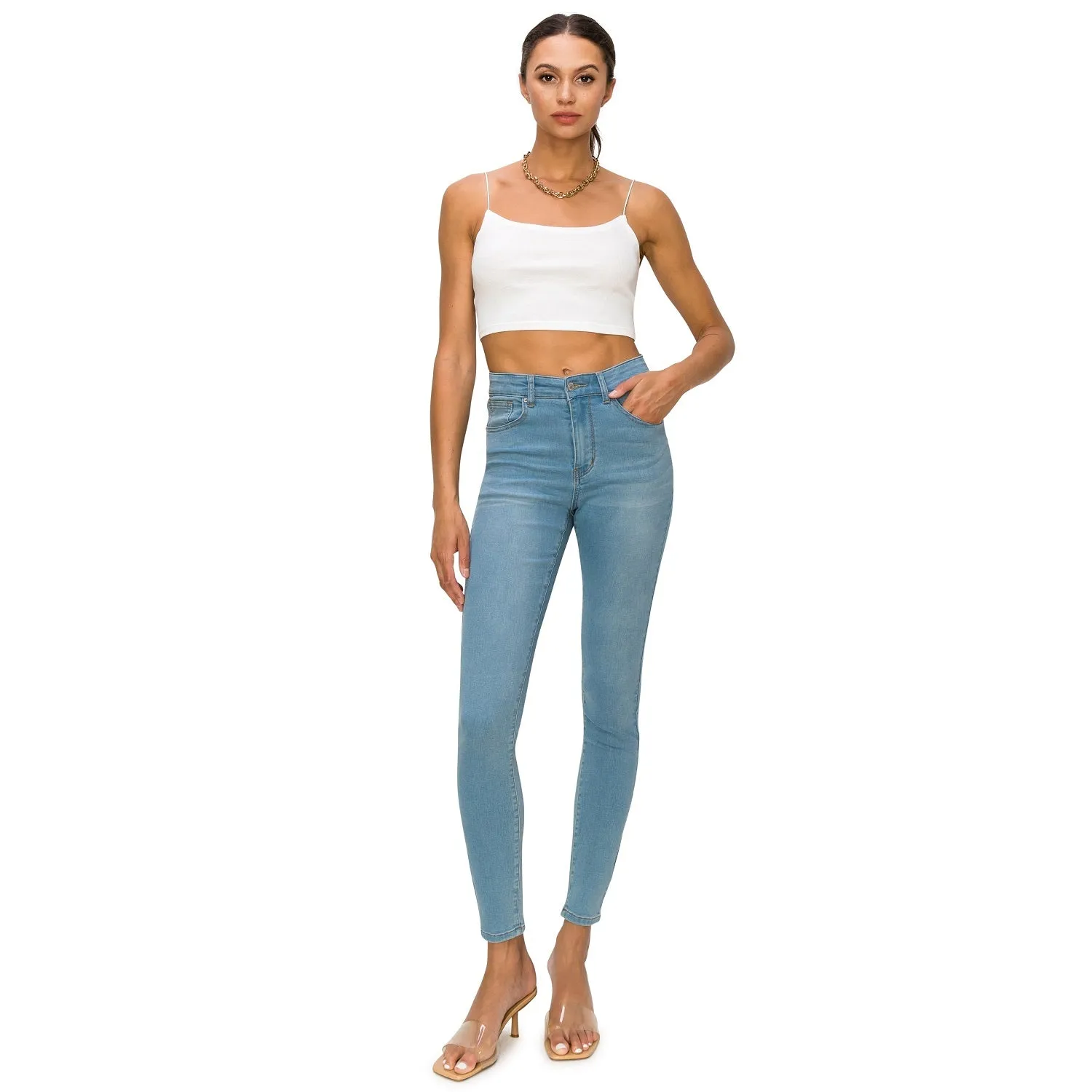 Denim Daydream Hermosa High-Rise Skinny Jeans - Light Blue