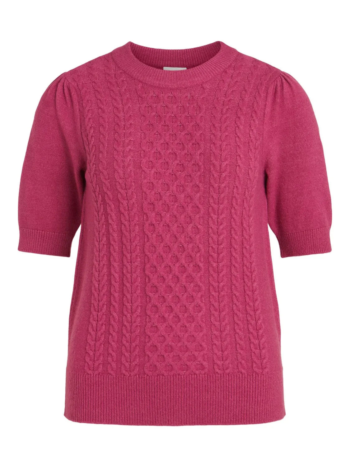 Denise Cable Knit Top (Magenta Haze)