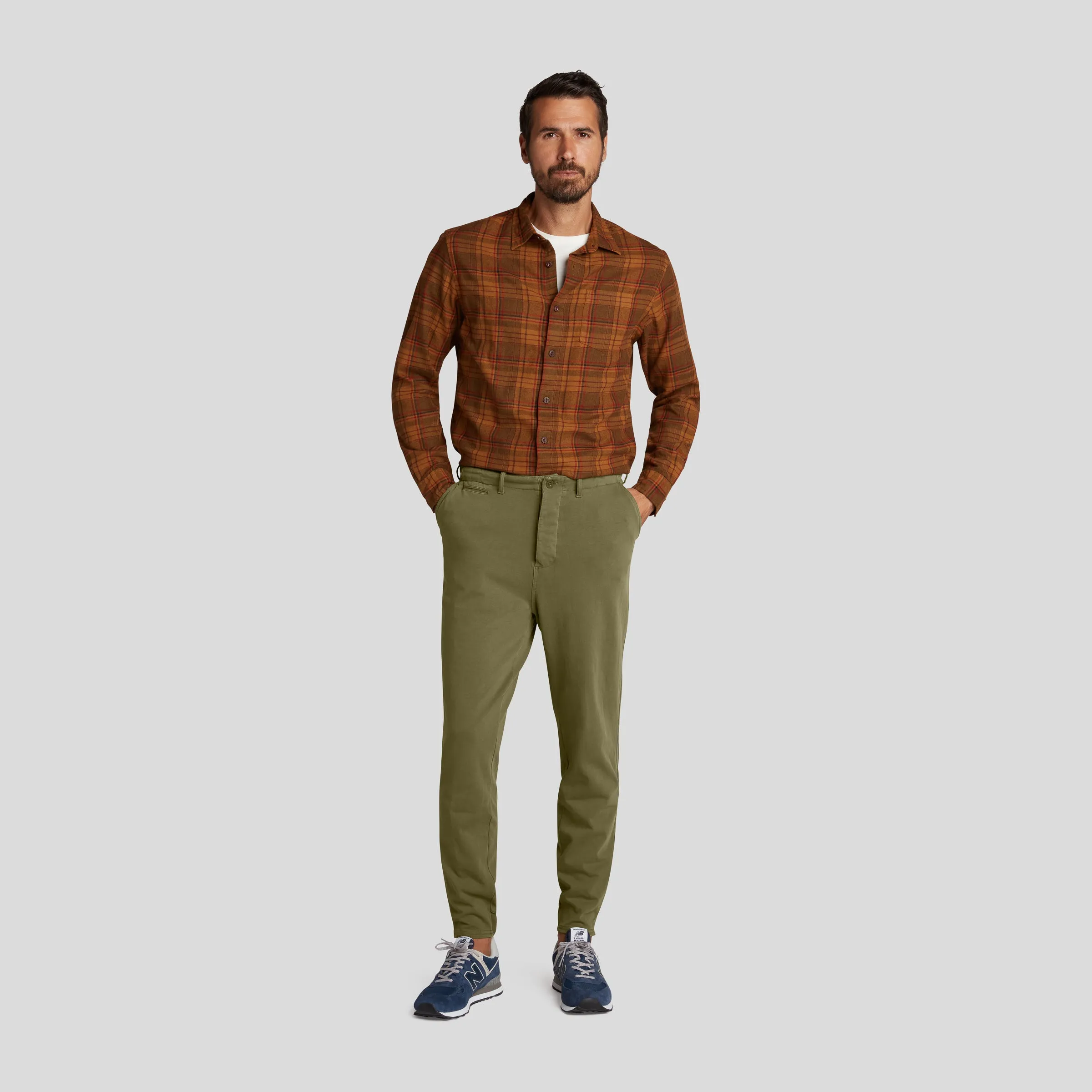 Elevated Compact Jersey Jogger - Olive