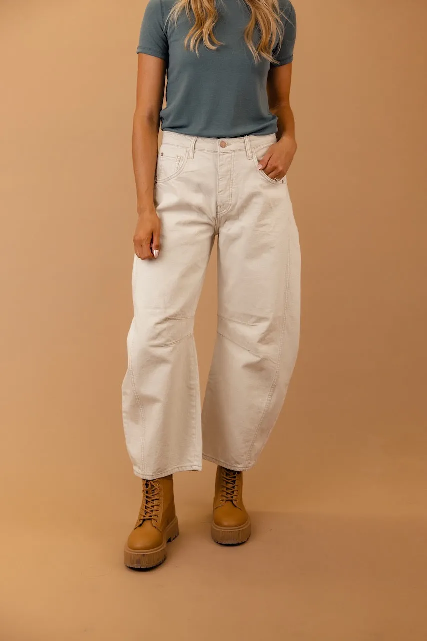 Free People Good Luck Mid Rise Barrel Jeans