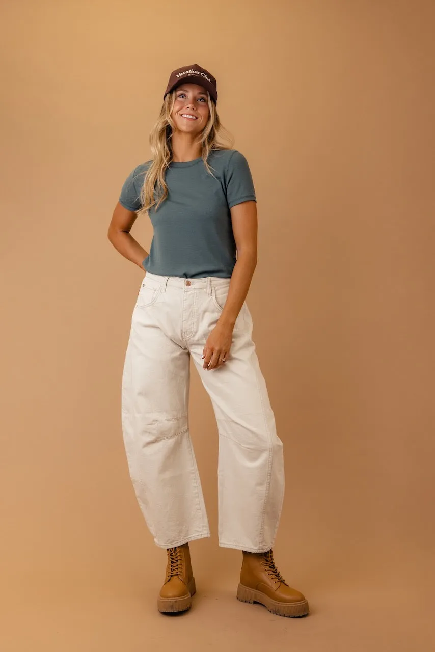 Free People Good Luck Mid Rise Barrel Jeans