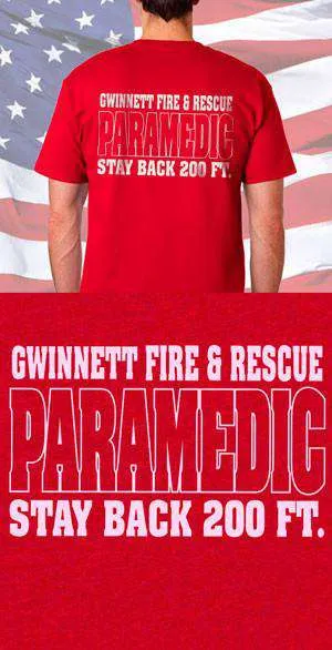 Gwinnett Fire Rescue Paramedic Back Design