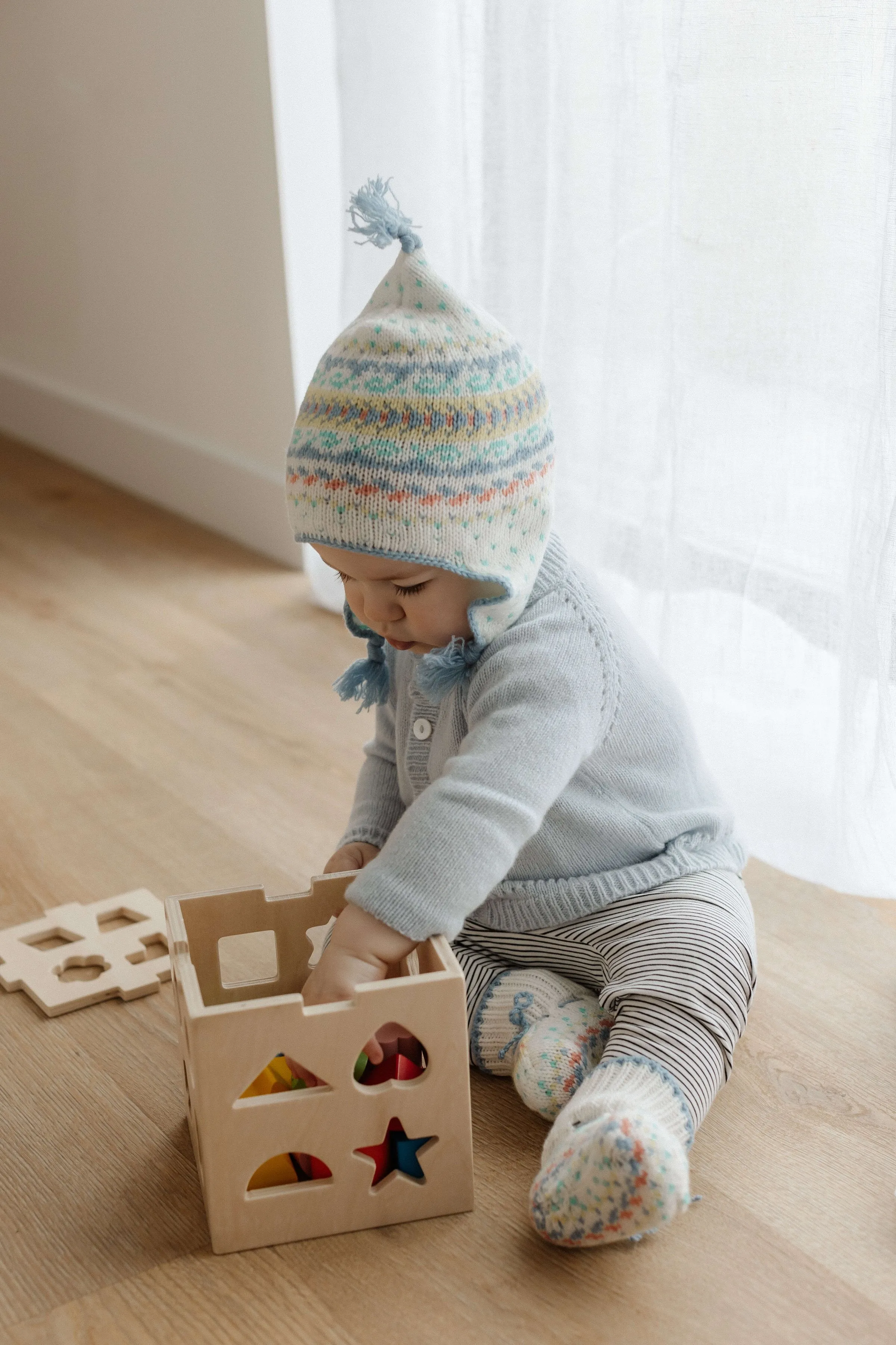 Hand Knit Cashmere Baby Cardigan