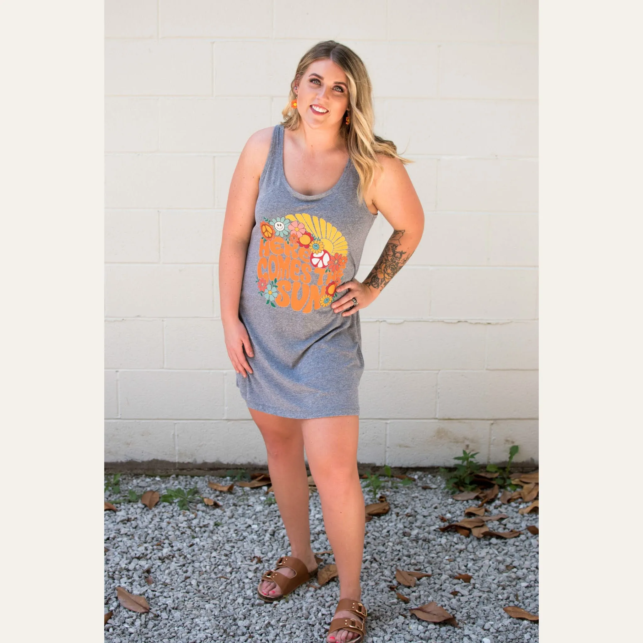 Here Comes the Sun Racerback Dress