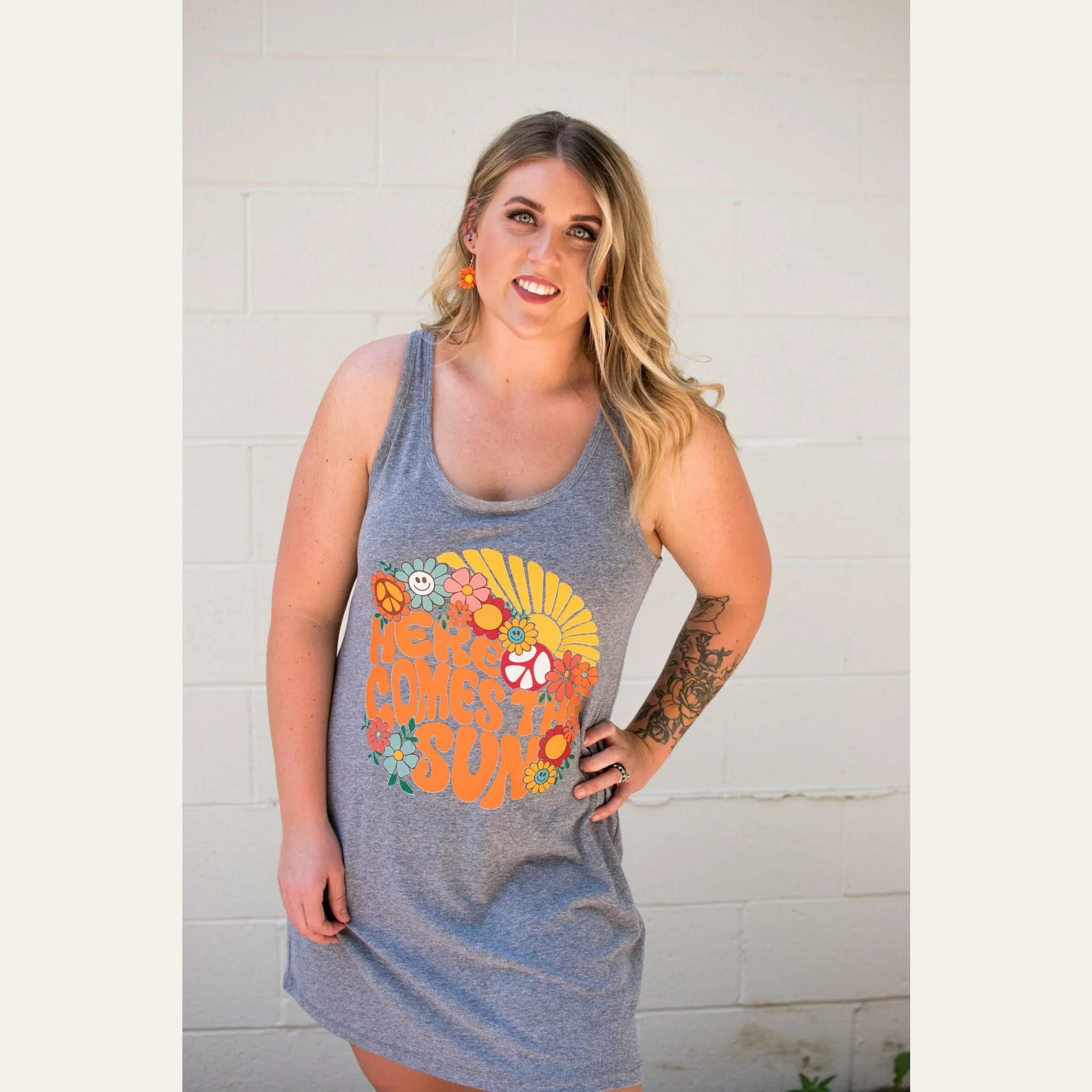 Here Comes the Sun Racerback Dress