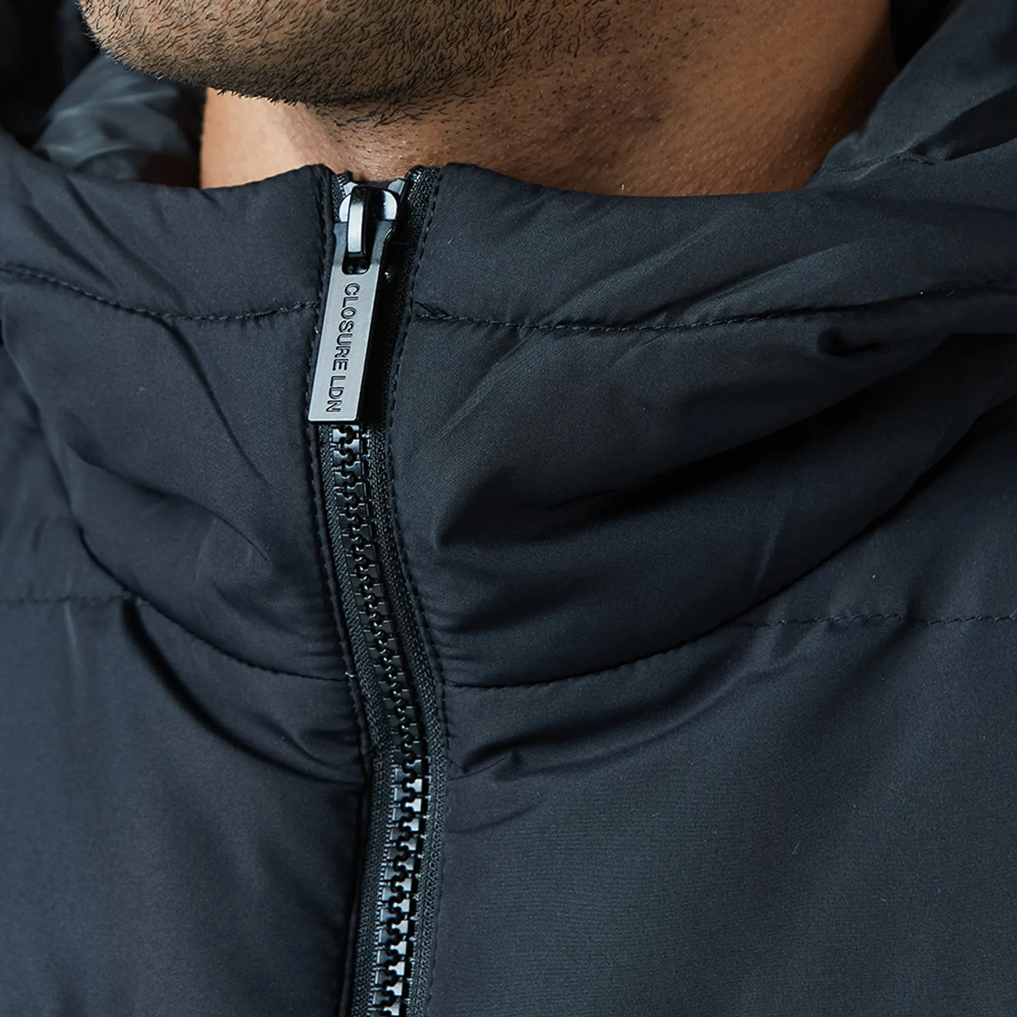 Hooded Hybrid Jacket | Black